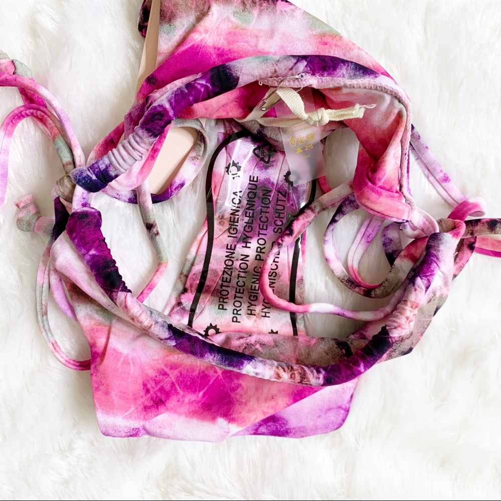Chloe Rose Dream On String Bikini Set Tie Dye - Picture 8 of 13